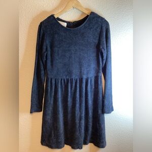J.Jill Textured Navy Long-Sleeve Dress - size Smalll